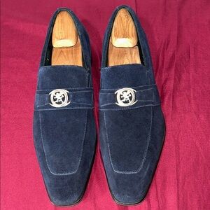 Stacy Adams Blue Suede Loafers
